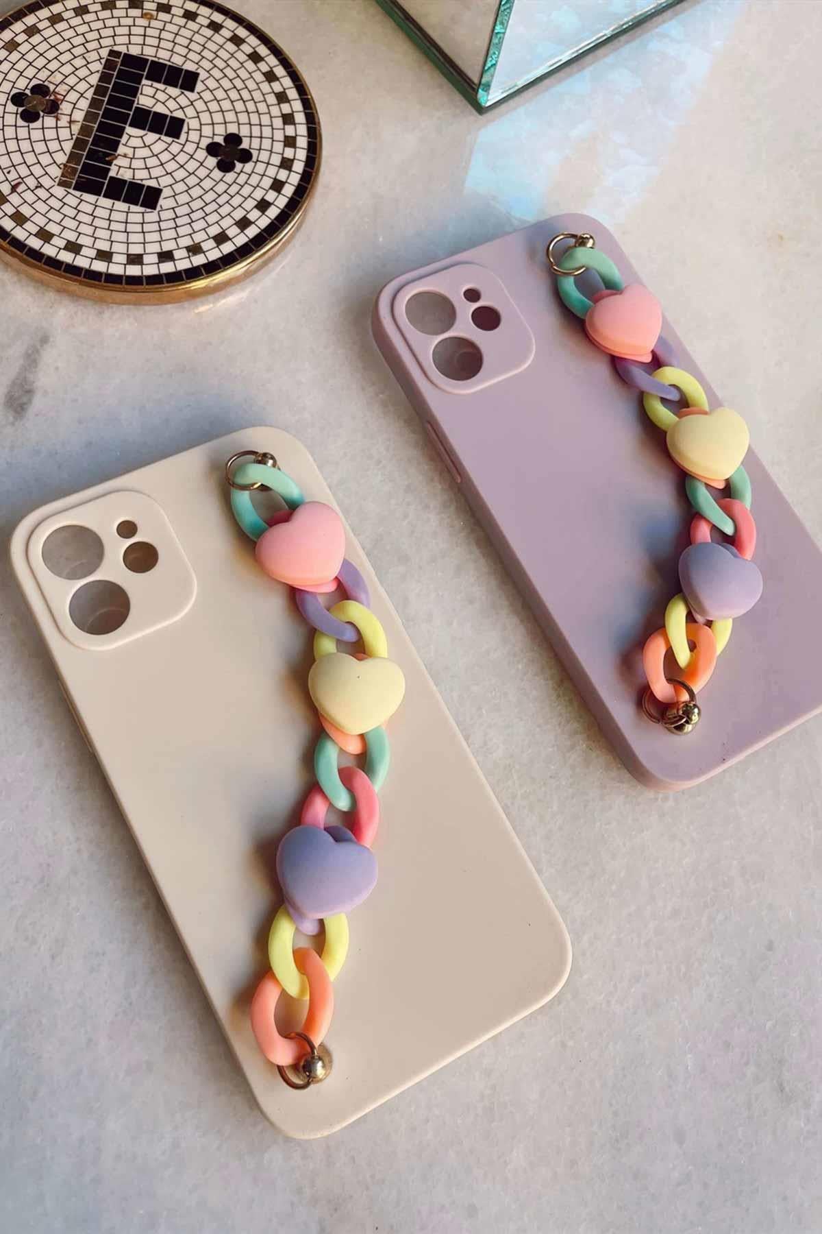 Renkli Aksesuar Detay Telefon Kılıfı