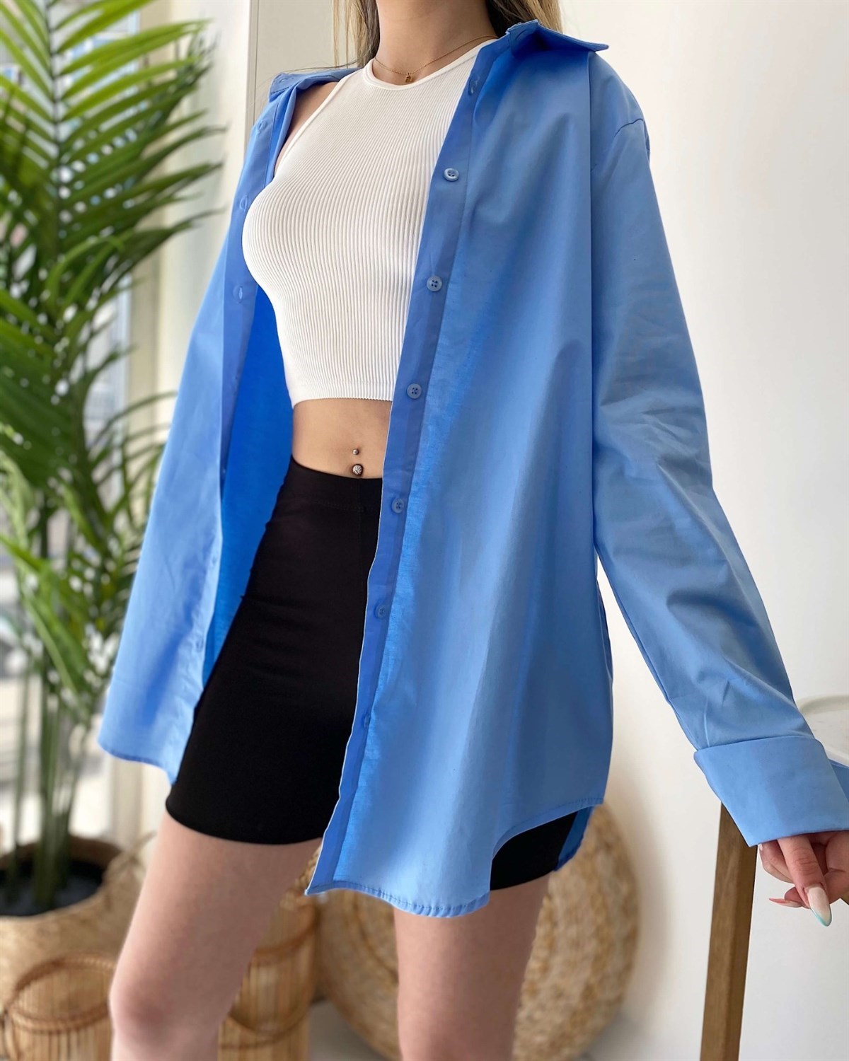 Standart Gömlek - Mavi