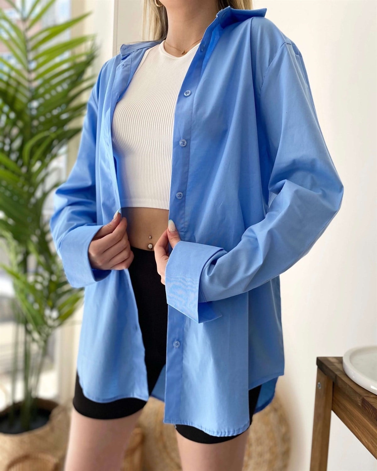 Standart Gömlek - Mavi