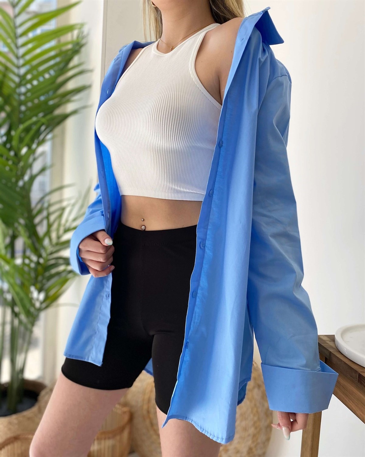 Standart Gömlek - Mavi