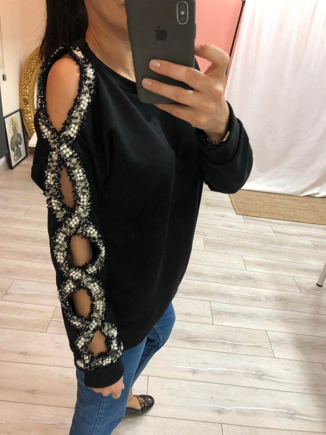 Taş İşli Sweatshirt