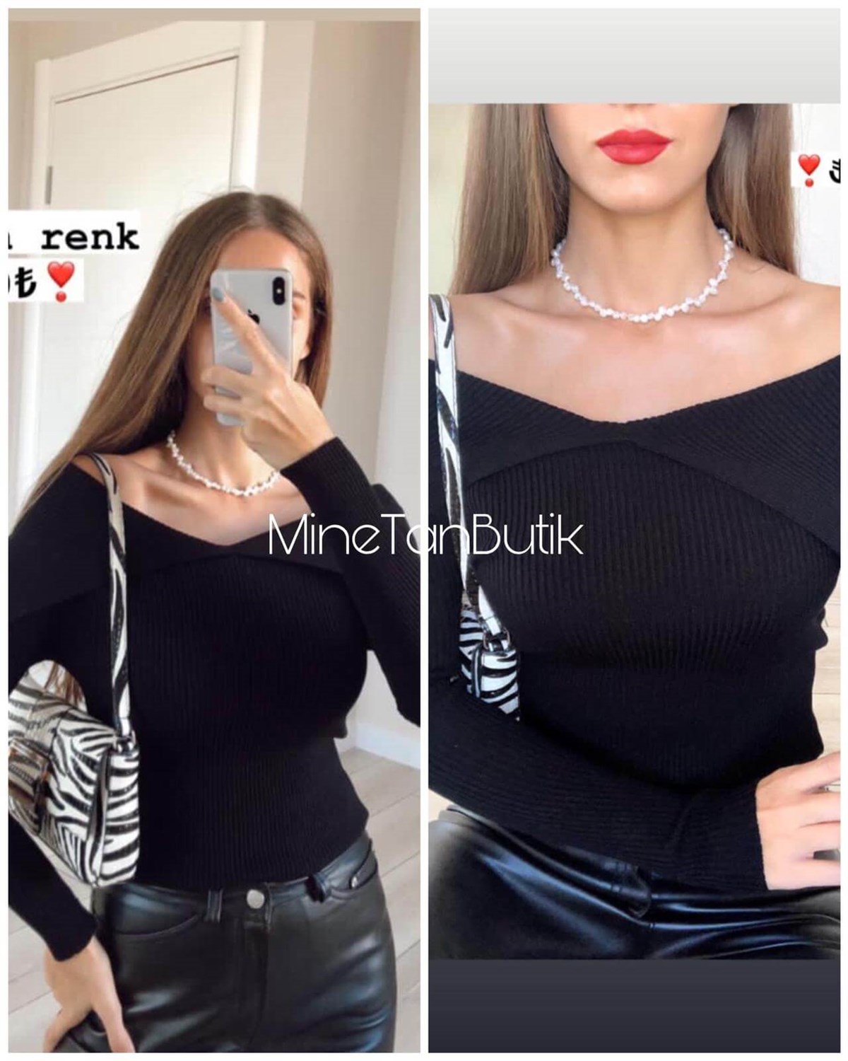 Yaka Kıvrım Detay Triko