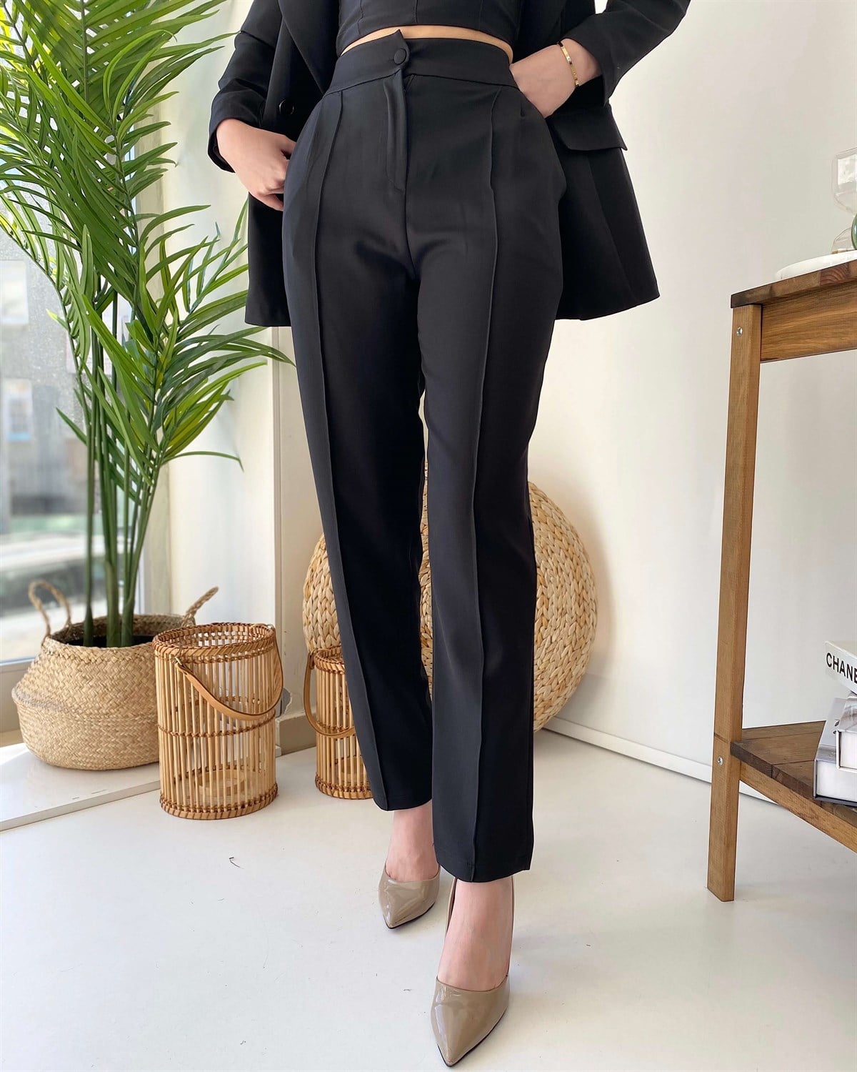 Yeni Model 3'lü Ceket Bustiyer Pantolon Takım