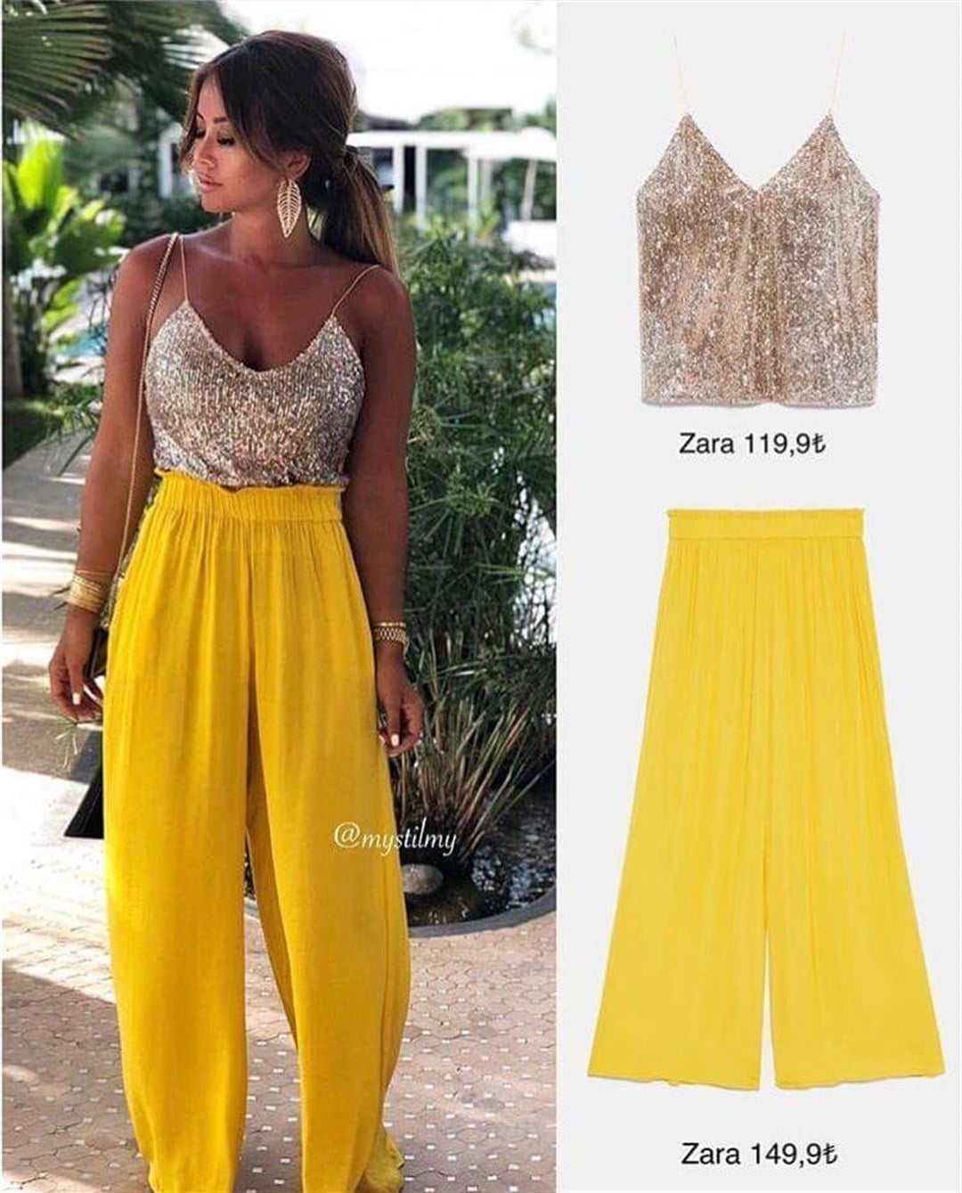 Zara Model Üst Payet Takım 