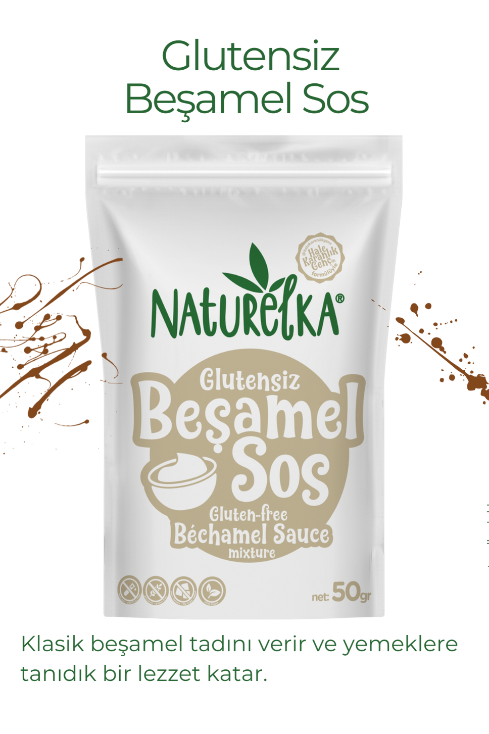 Glutensiz Beşamel Sos Karışımı  50 Gr