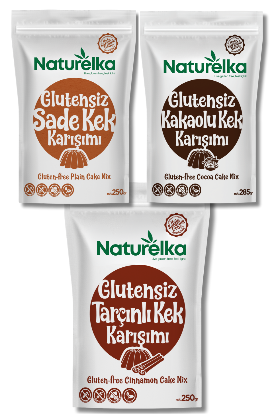 Glutensiz Kek Paketi (3'lü)