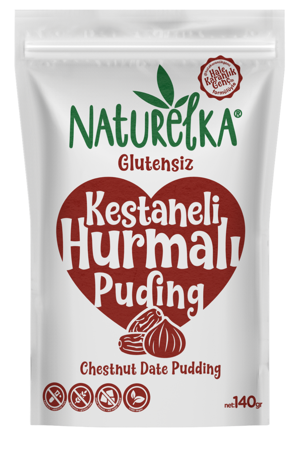 Glutensiz Kestaneli Hurmalı Puding 140 Gr