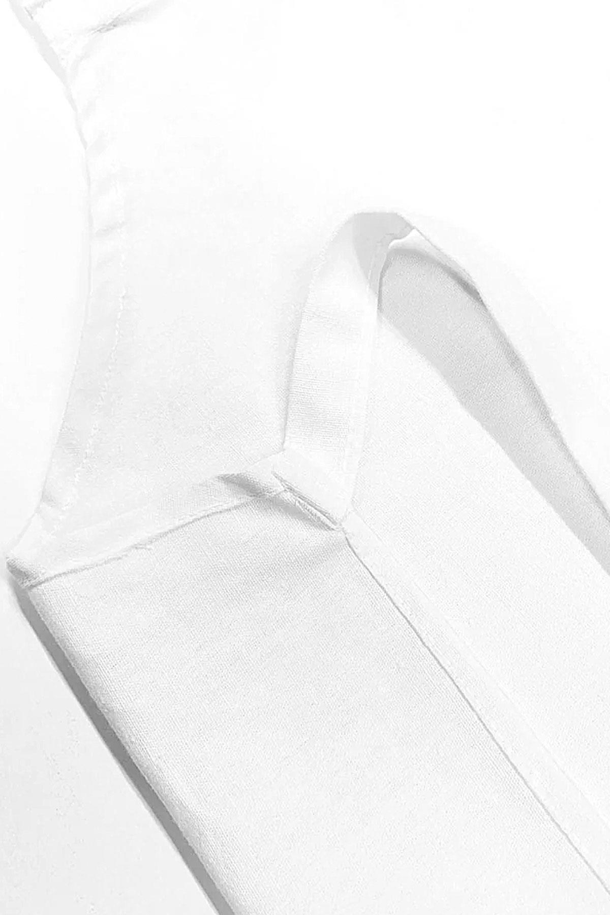 %100 Pamuk Beyaz 58x56 cm Çocuk Mutfak ve Sanat Önlüğü CO-01-B