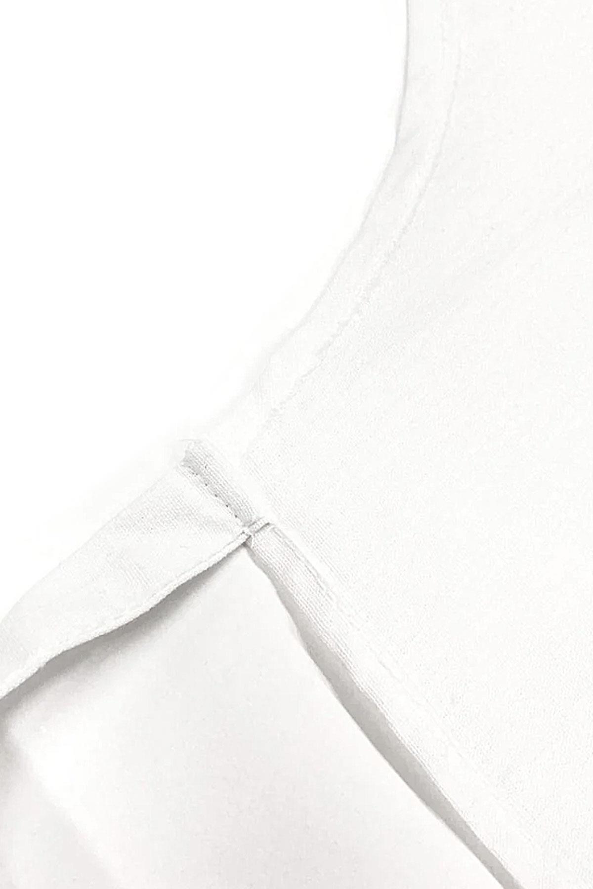 %100 Pamuk Beyaz 58x56 cm Çocuk Mutfak ve Sanat Önlüğü CO-01-B