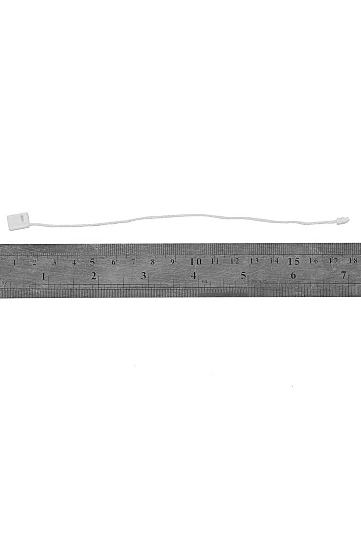 1000 Adet Beyaz Plastik Kilitli Etiket İpi B-0118-B