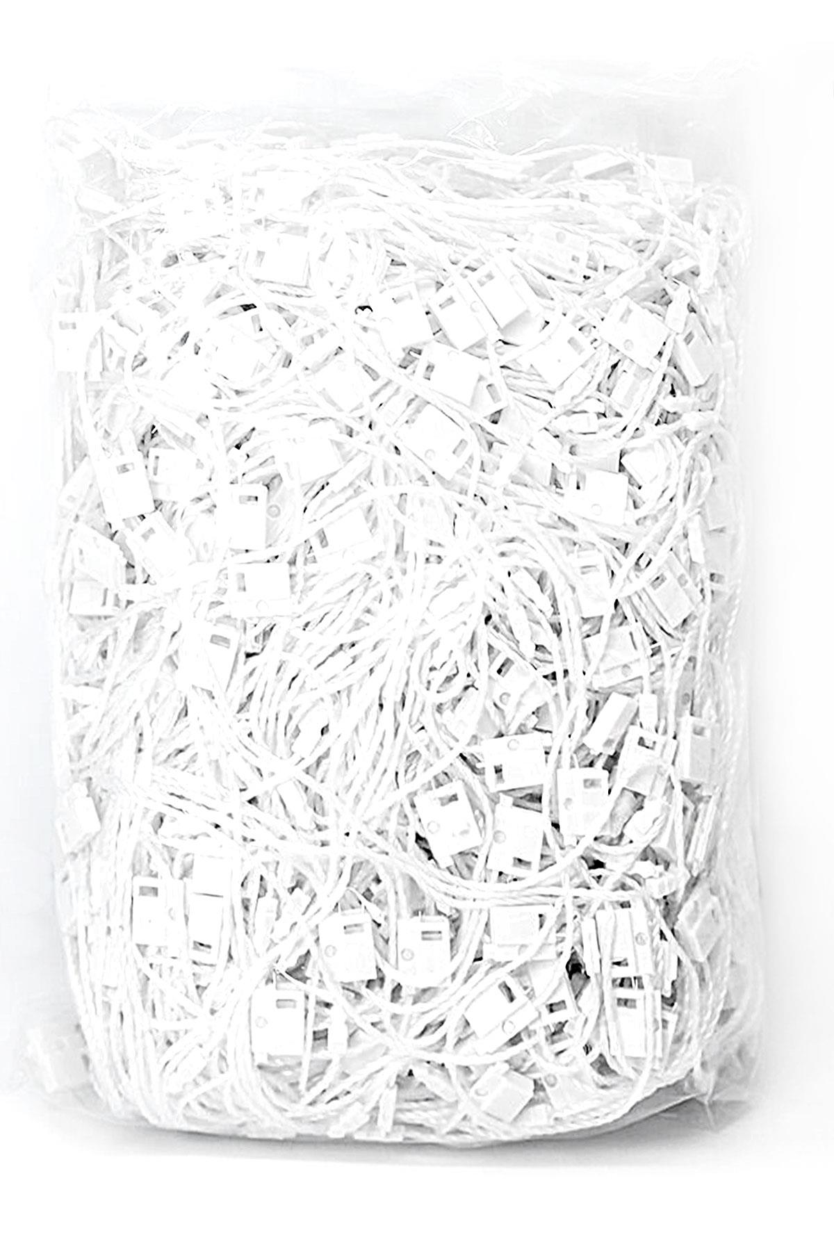 1000 Adet Beyaz Plastik Kilitli Etiket İpi B-0118-B