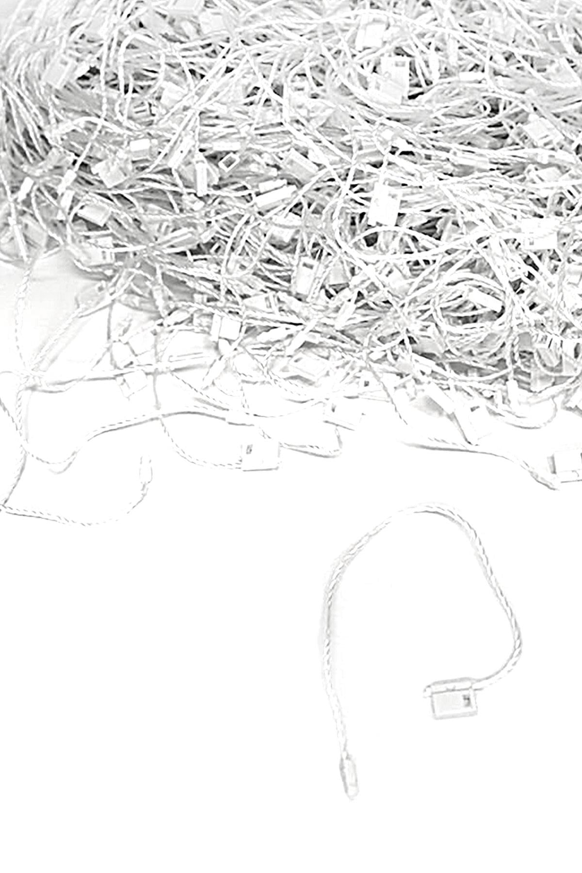 1000 Adet Beyaz Plastik Kilitli Etiket İpi B-0118-B