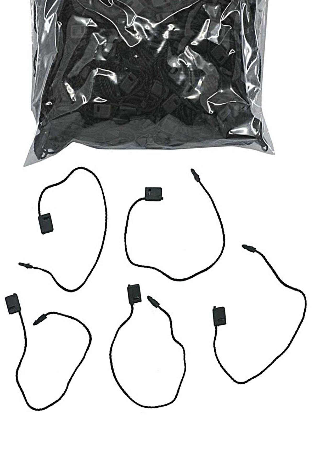 1000 Adet Siyah Plastik Kilitli Etiket İpi B-0118-S