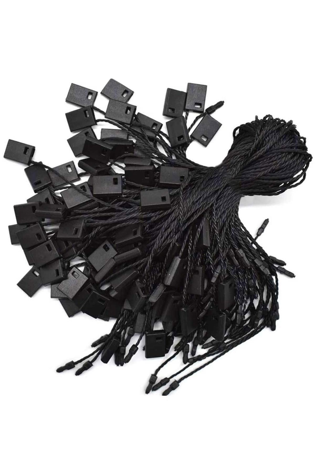 1000 Adet Siyah Plastik Kilitli Etiket İpi B-0118-S