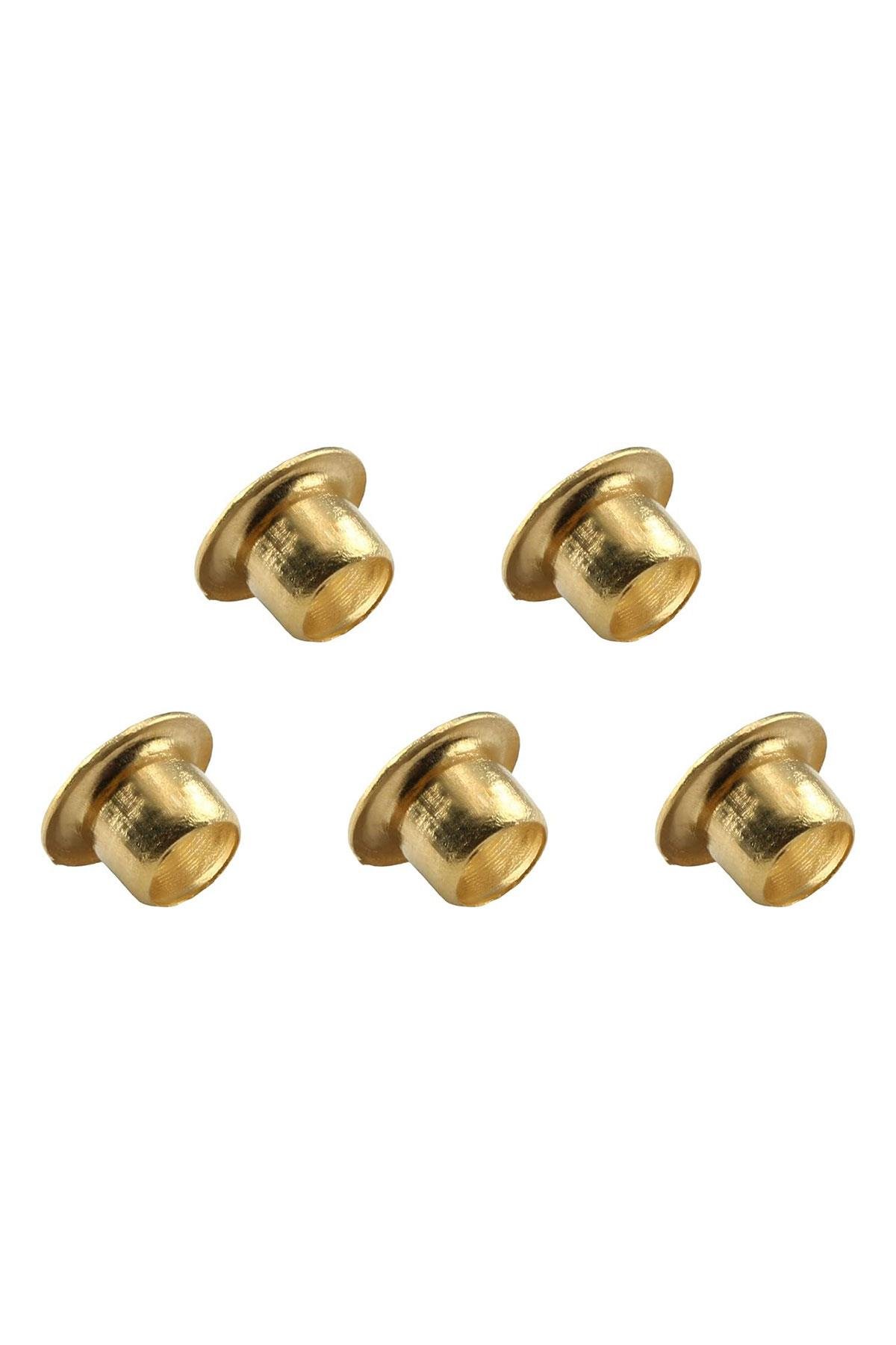 30 Adet Altın Renk 7 mm Kuş Gözü Kapsül Perçin 30XB-0113-A