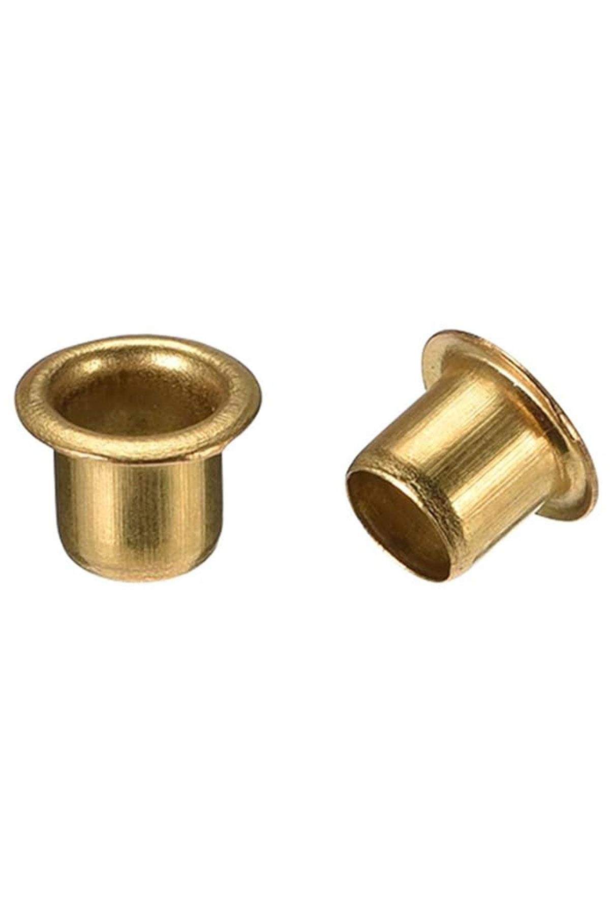 30 Adet Altın Renk 7 mm Kuş Gözü Kapsül Perçin 30XB-0113-A