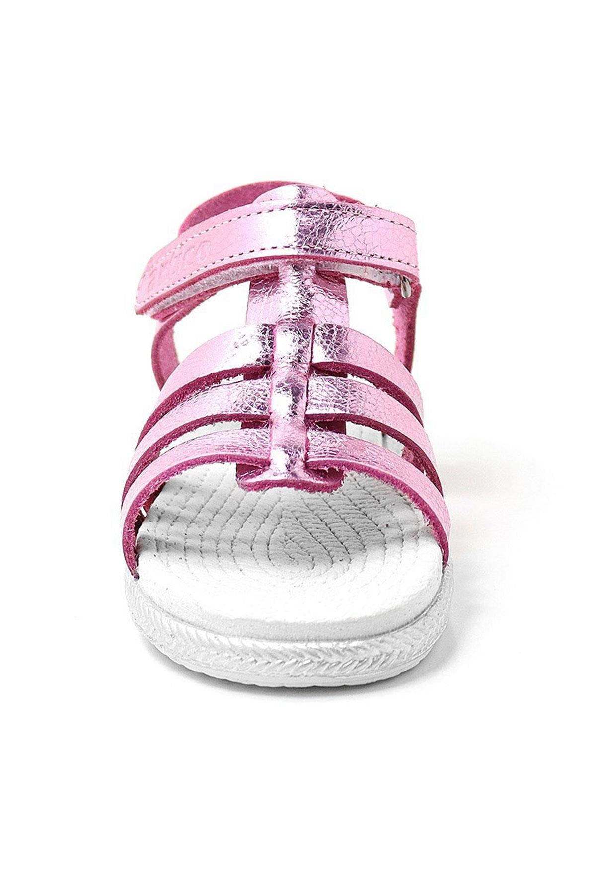 Artico Bellini Vaketa Genuine Leather Fuchsia Pink Baby Girl Sandals 153-01-6001-FP.21