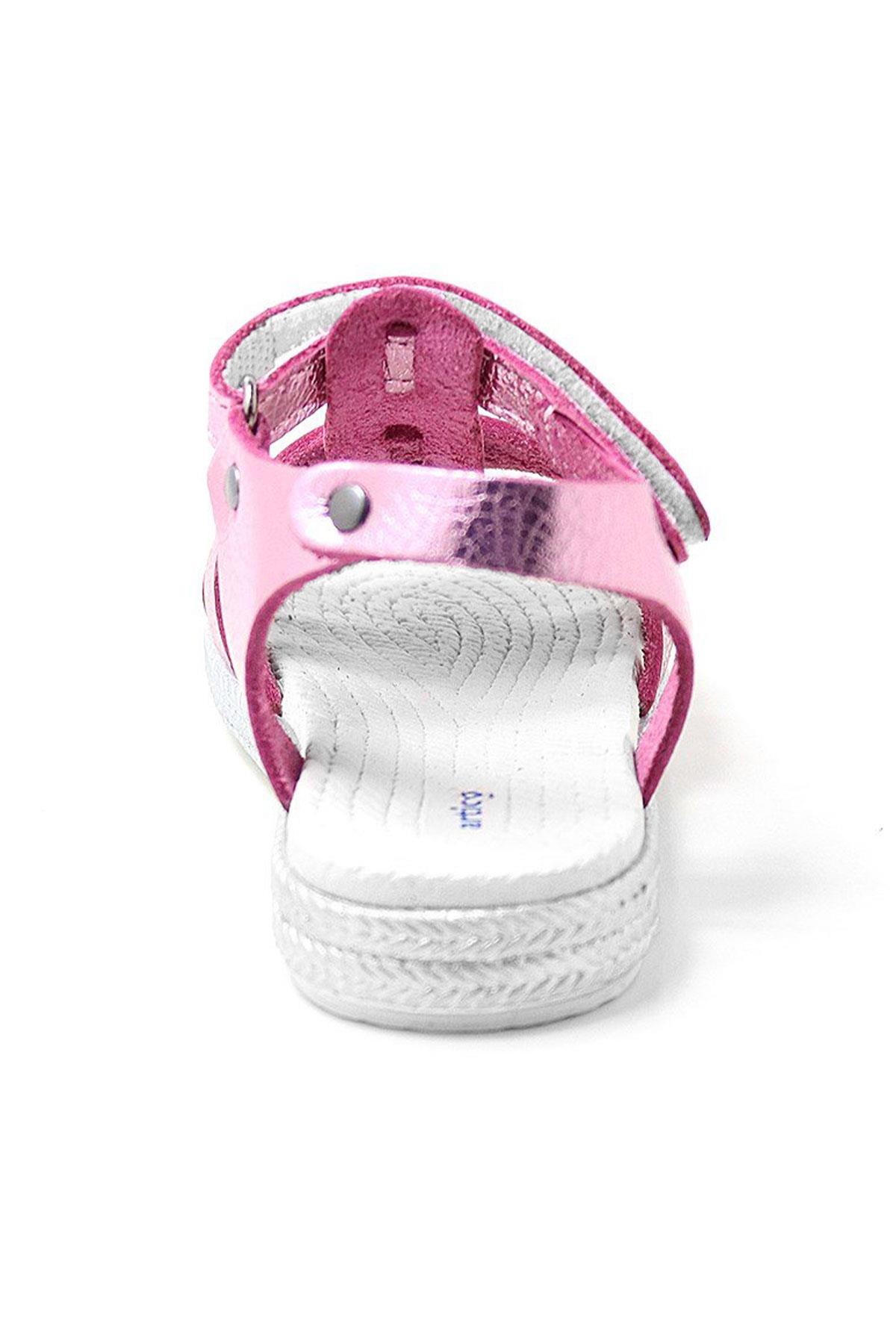 Artico Bellini Vaketa Genuine Leather Fuchsia Pink Baby Girl Sandals 153-01-6001-FP.21