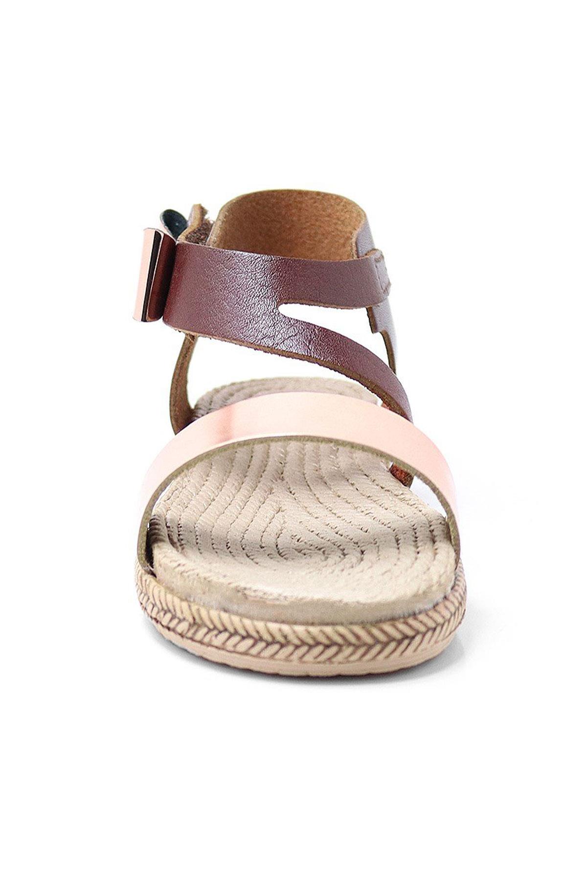 Artico Elenis Genuine Leaher Brown Chooper Baby Girls Sandals 153-01-6003-KBAA.21