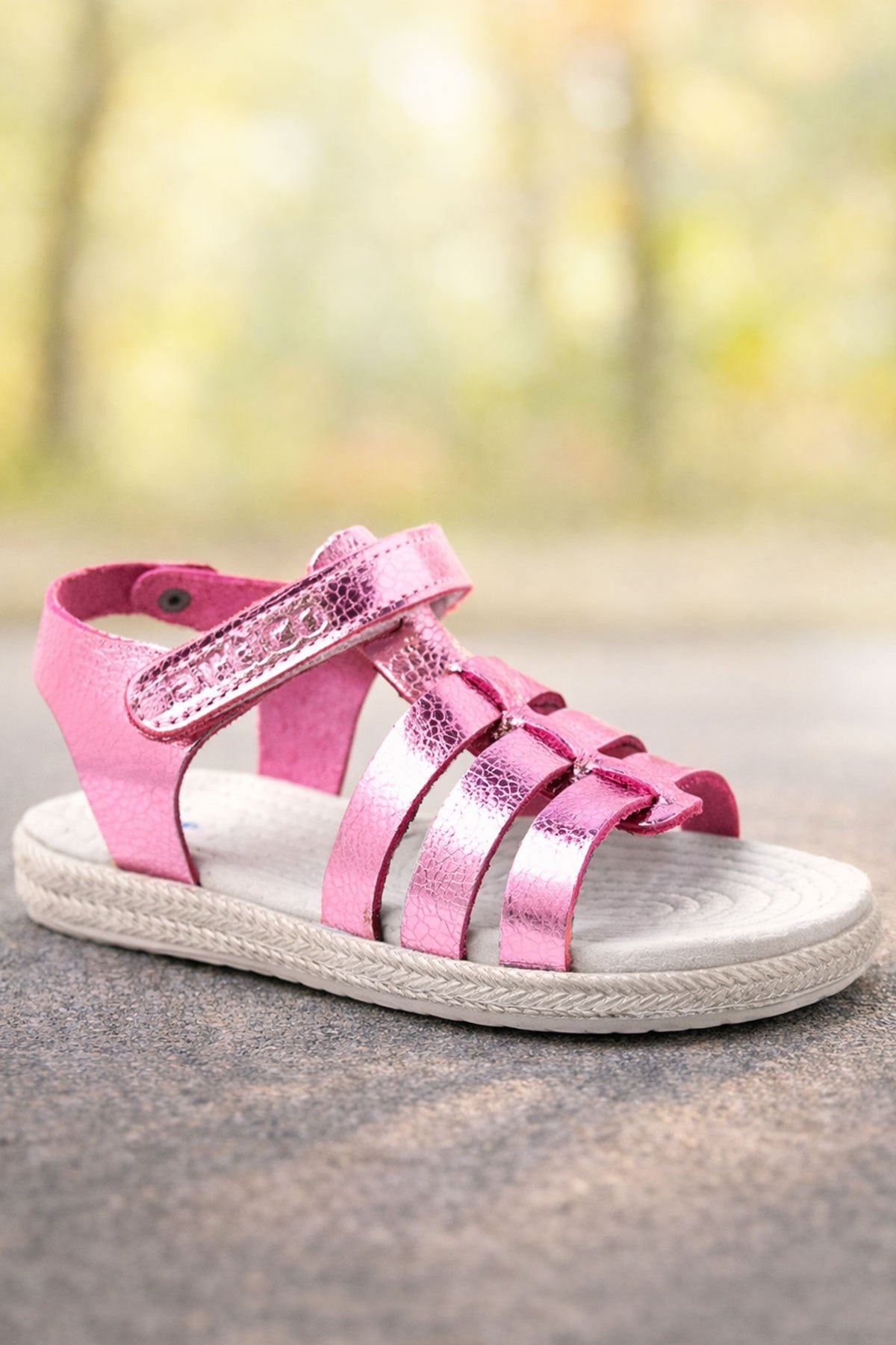 Artico Bellini Vaketa Genuine Leather Fuchsia Pink Baby Girl Sandals