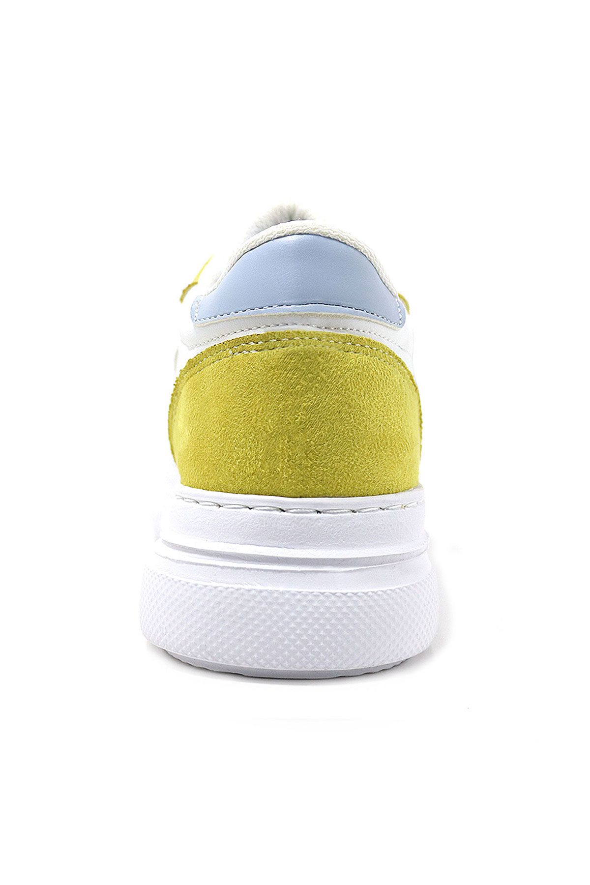 Artico Hellsa Kids White Yellow Velcro Sneakers