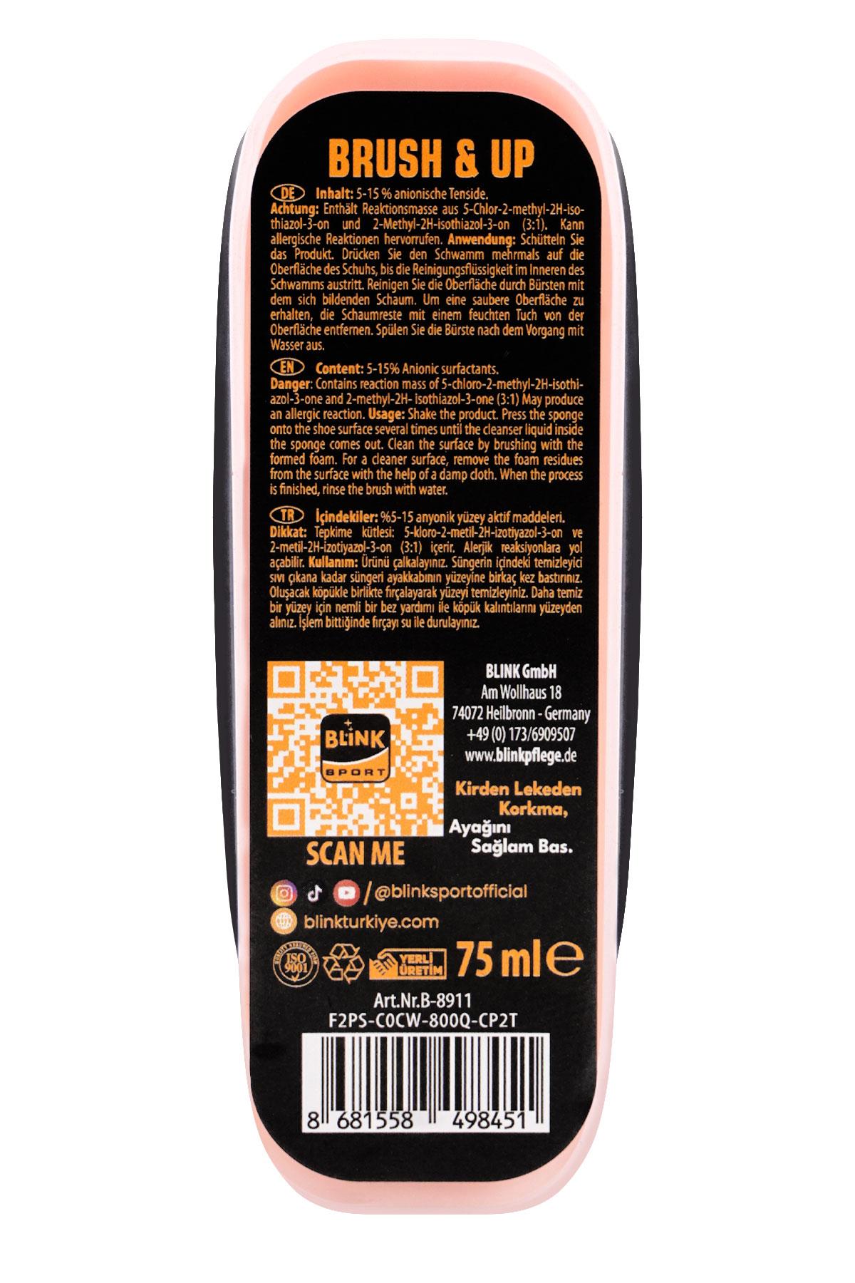 Blink Sport Brush Up 75 ml Fırçalı Spor Ayakkabı Temizleyici