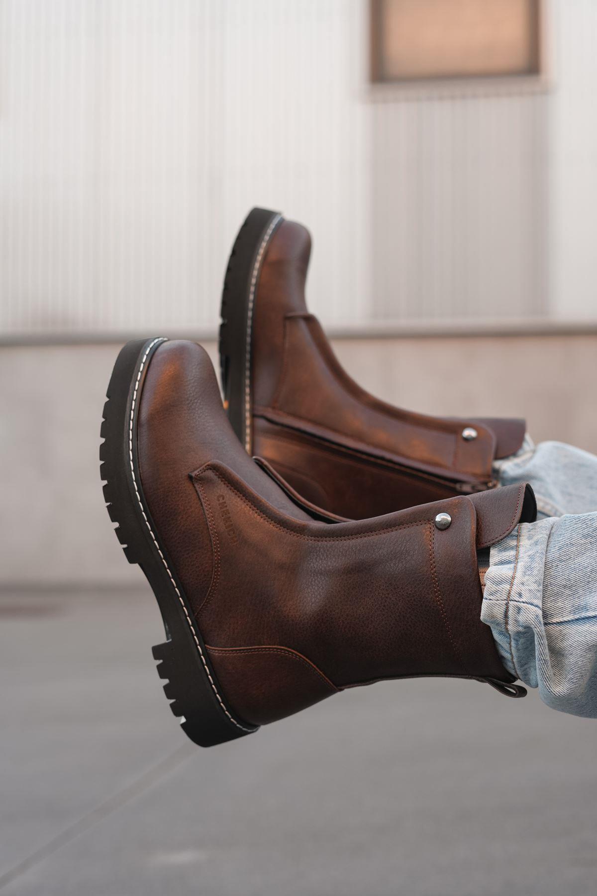 CH027 - CST Quebec Erkek Bot KAHVE