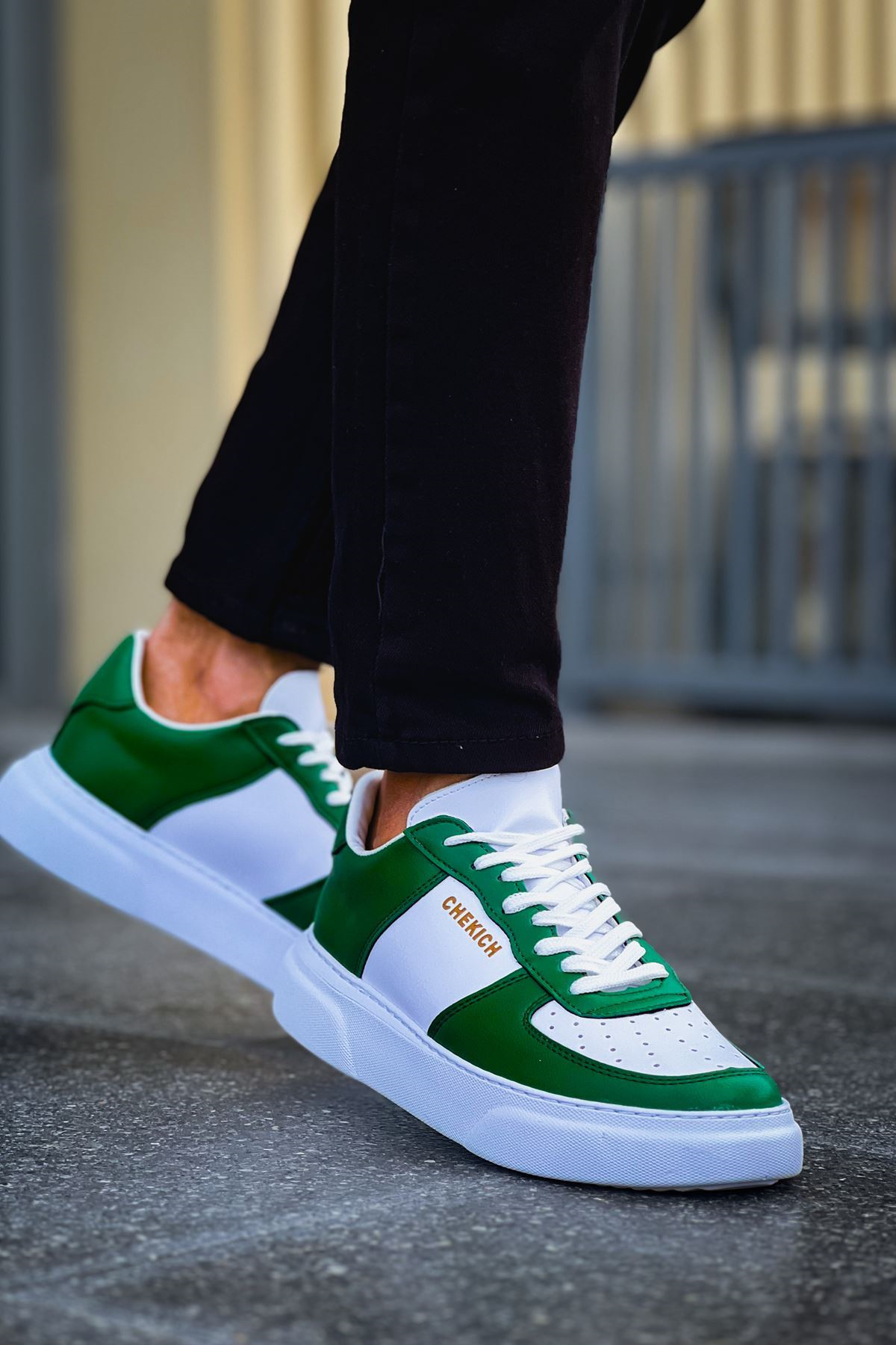 CH087 - FBT Kenton Erkek Ayakkabı BEYAZ/YESIL