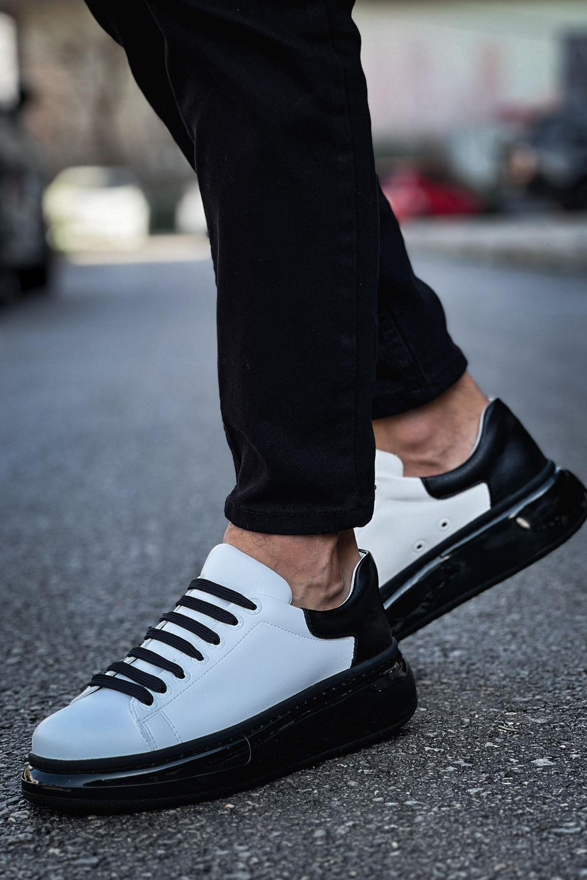 CH295 - CST Sollıevo Erkek Ayakkabı BEYAZ/SIYAH