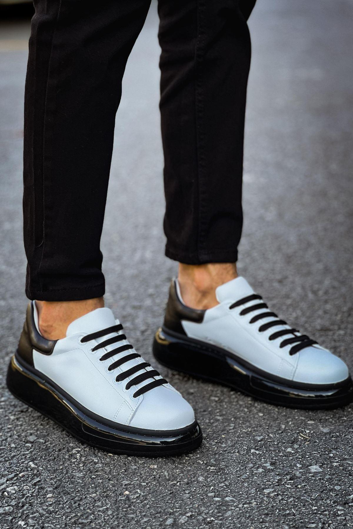 CH295 - CST Sollıevo Erkek Ayakkabı BEYAZ/SIYAH