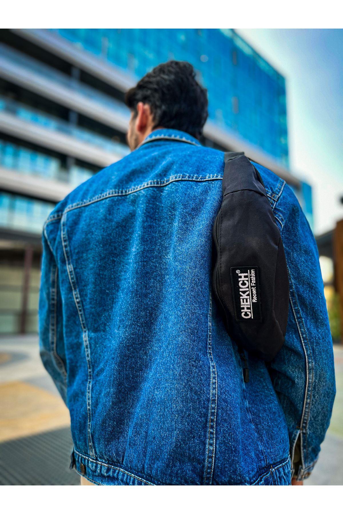 CNT002 Keten Siyah Erkek Çapraz Çantası