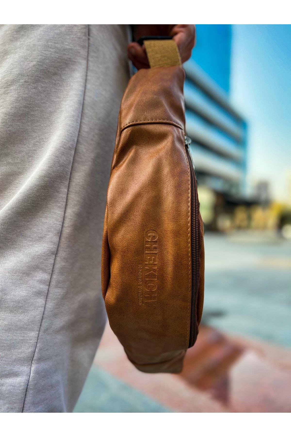 CNT010 Cilt Deri Taba Erkek Çapraz Çanta