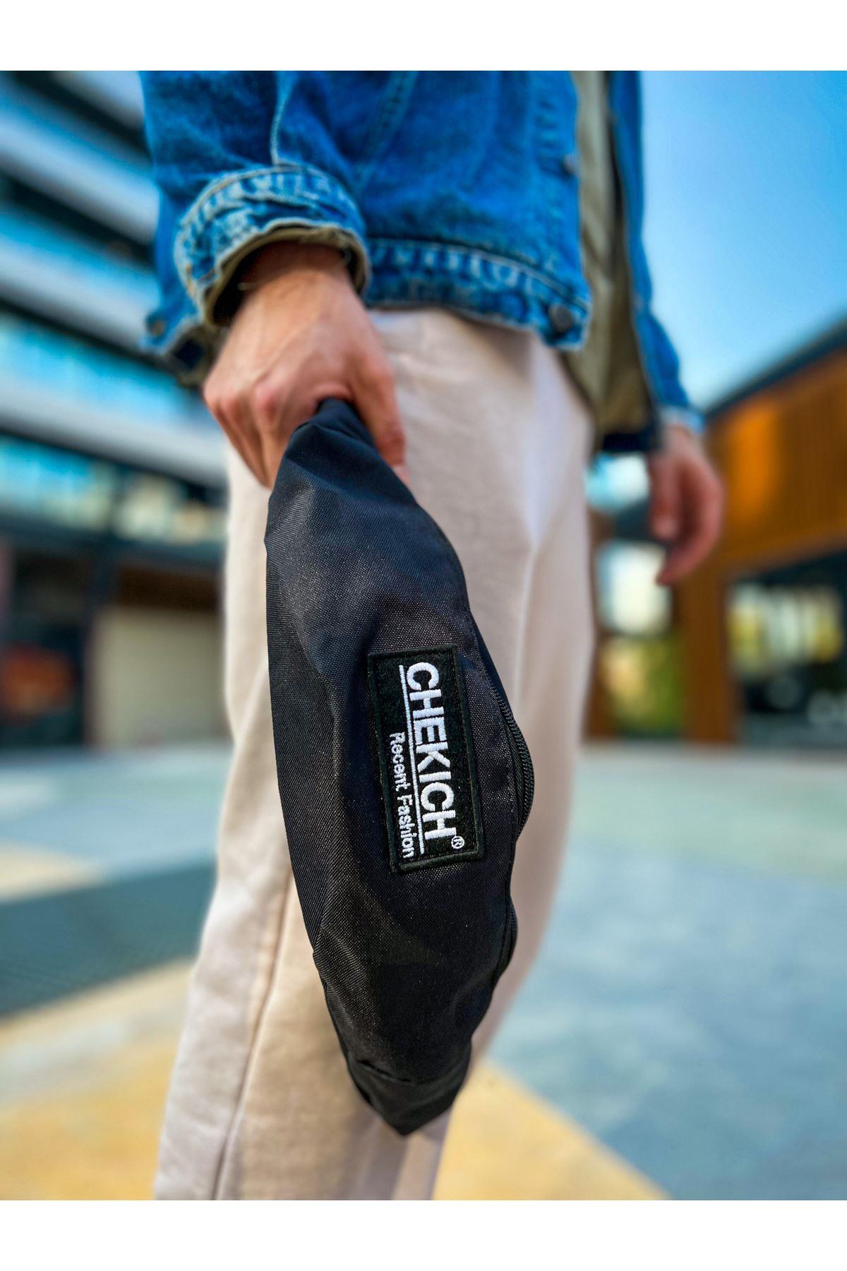 CNT002 Keten Siyah Erkek Çapraz Çantası