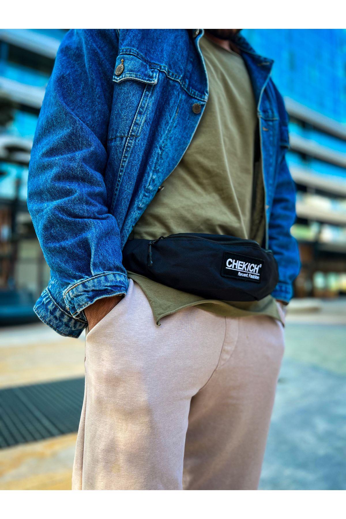 CNT002 Keten Siyah Erkek Çapraz Çantası