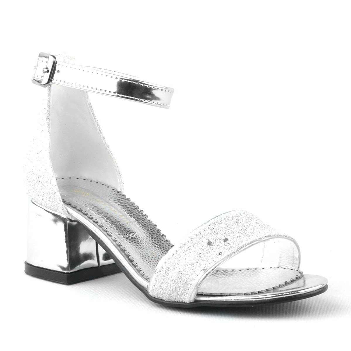 Sarıkaya Pearl Sparkle Girl's Thick Heels Evening Shoes