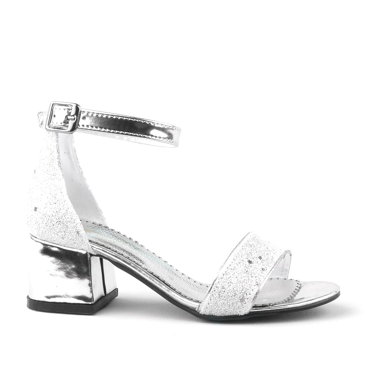 Sarıkaya Pearl Sparkle Girl's Thick Heels Evening Shoes
