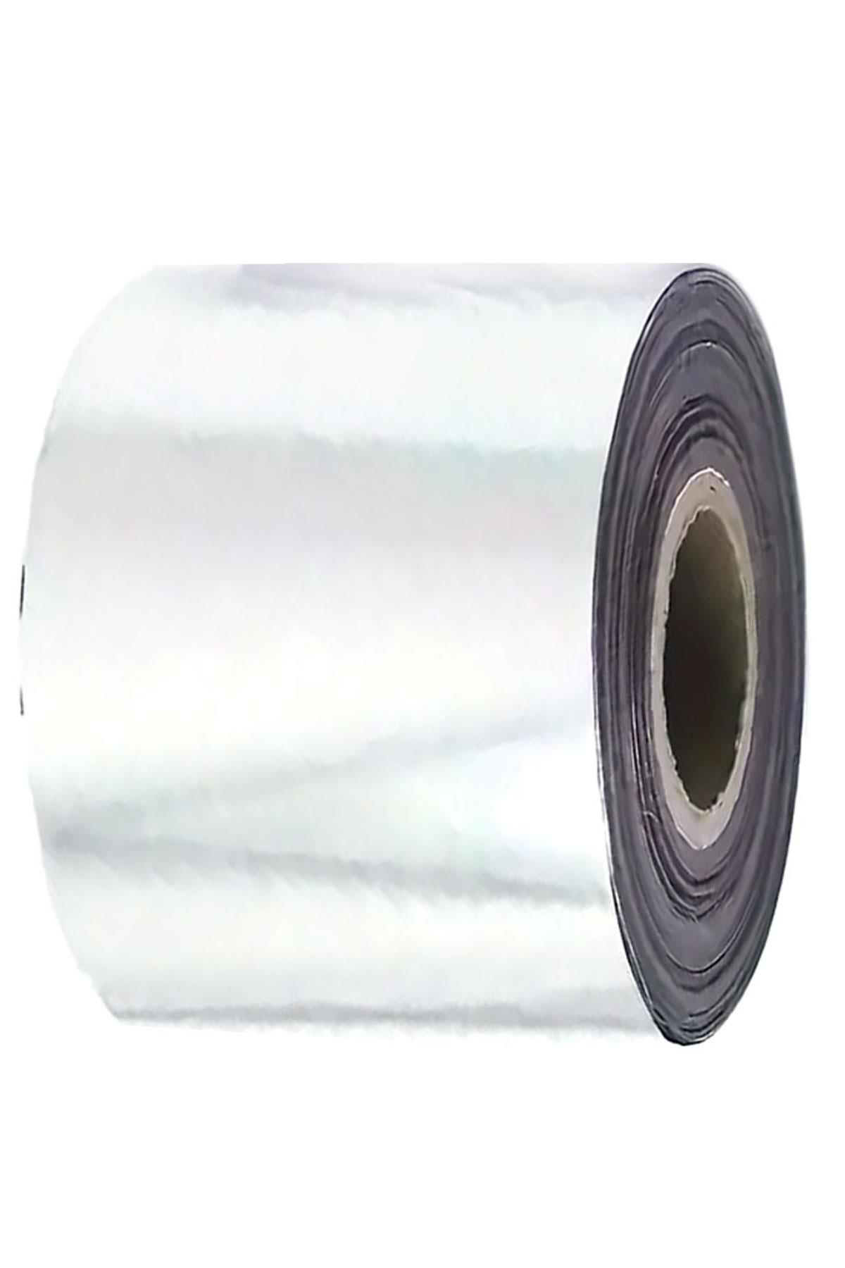 Gümüş Yaldızlı 40 MM Sıcak Damgalama Folyo Kağıdı B-0073-G-40