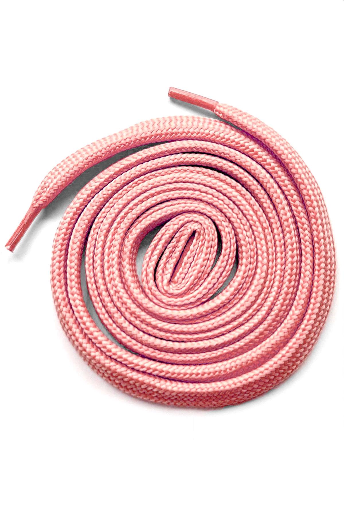 Pembe 1 cm Kalınlığında 1 Çift Yassı Spor Ayakkabı Bağcığı