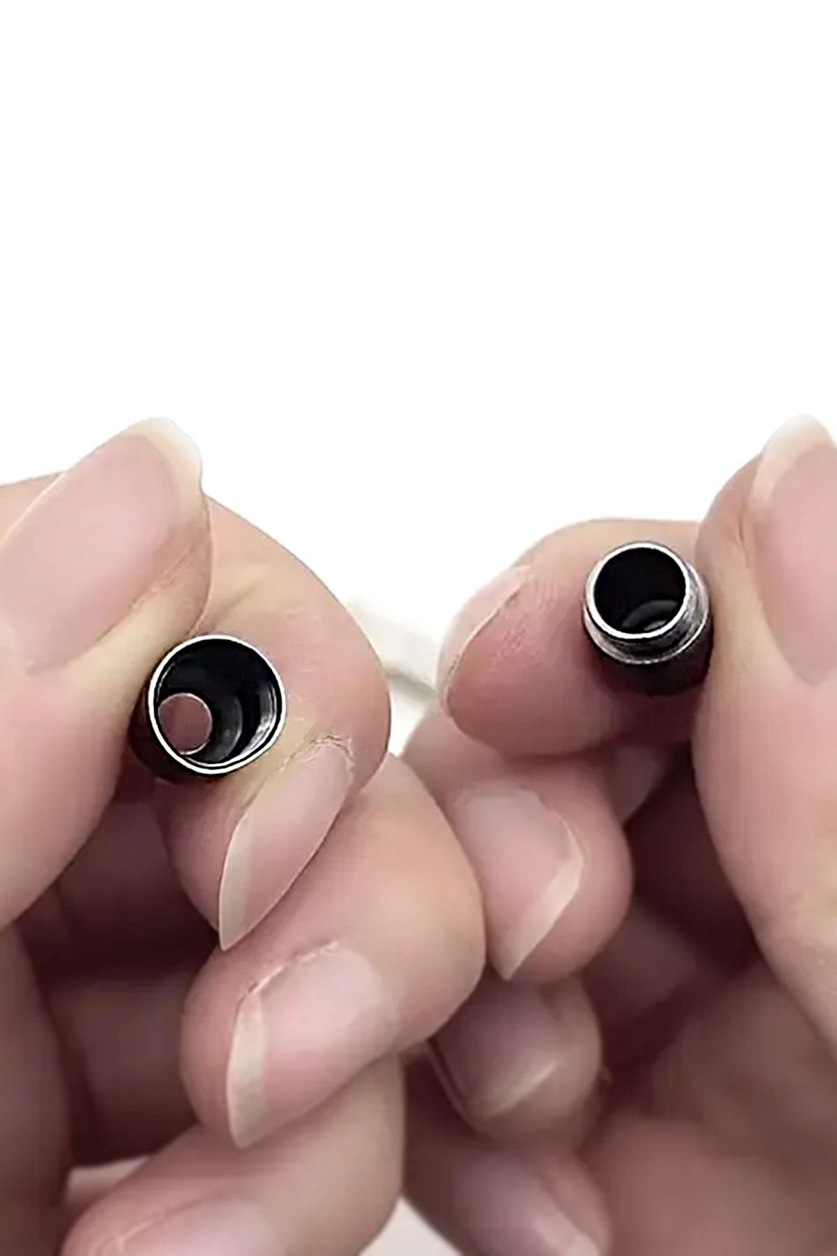 Vidalı Platin Renk 5 Çift Ayakkabı Bağcık Ucu