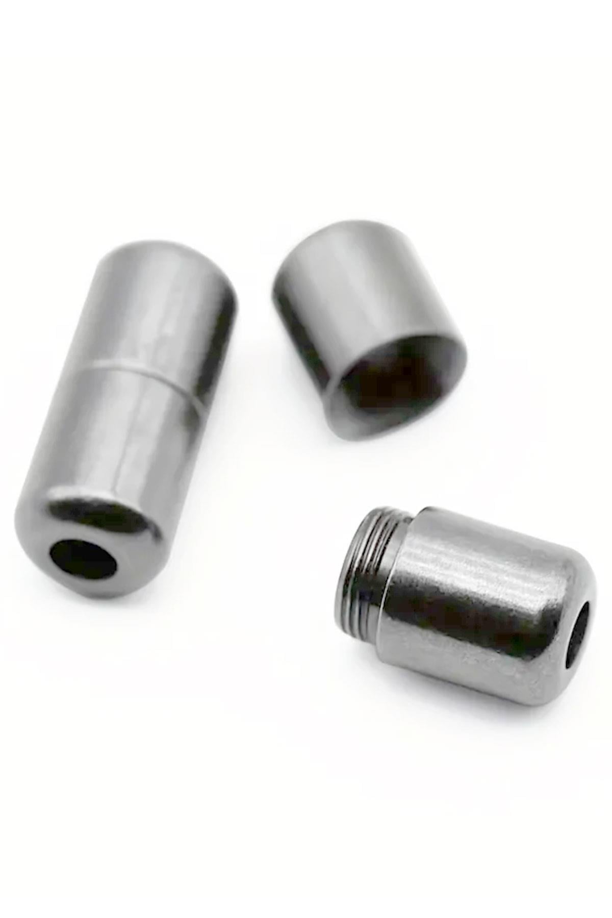 Ayarlanabilir 1 Çift Hardal Sarı Vidalı Kapsül Uçlu 6 MM Lastik Pratik Bağcık