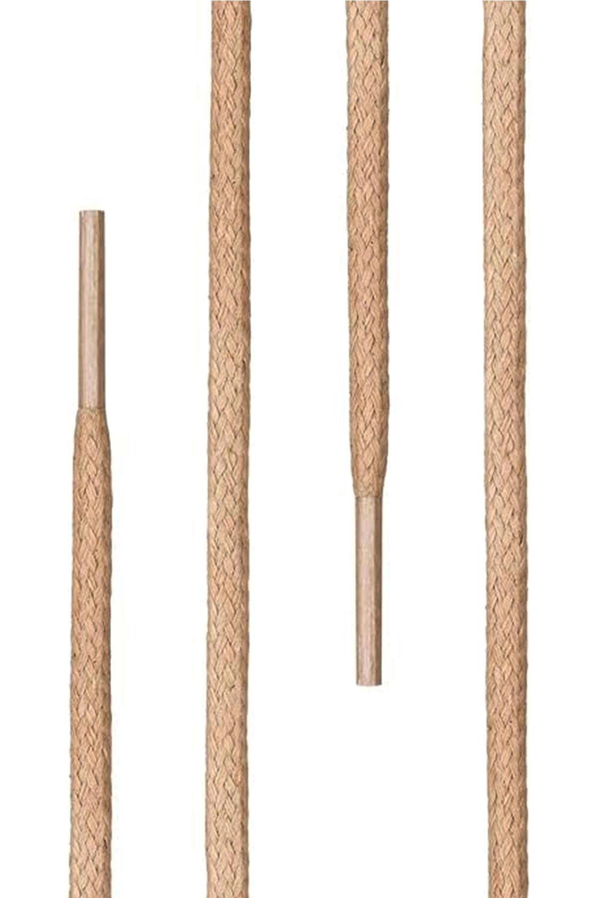 100 Cm 4 MM Vizon Yuvarlak 1 Çift Ayakkabı Bağcığı