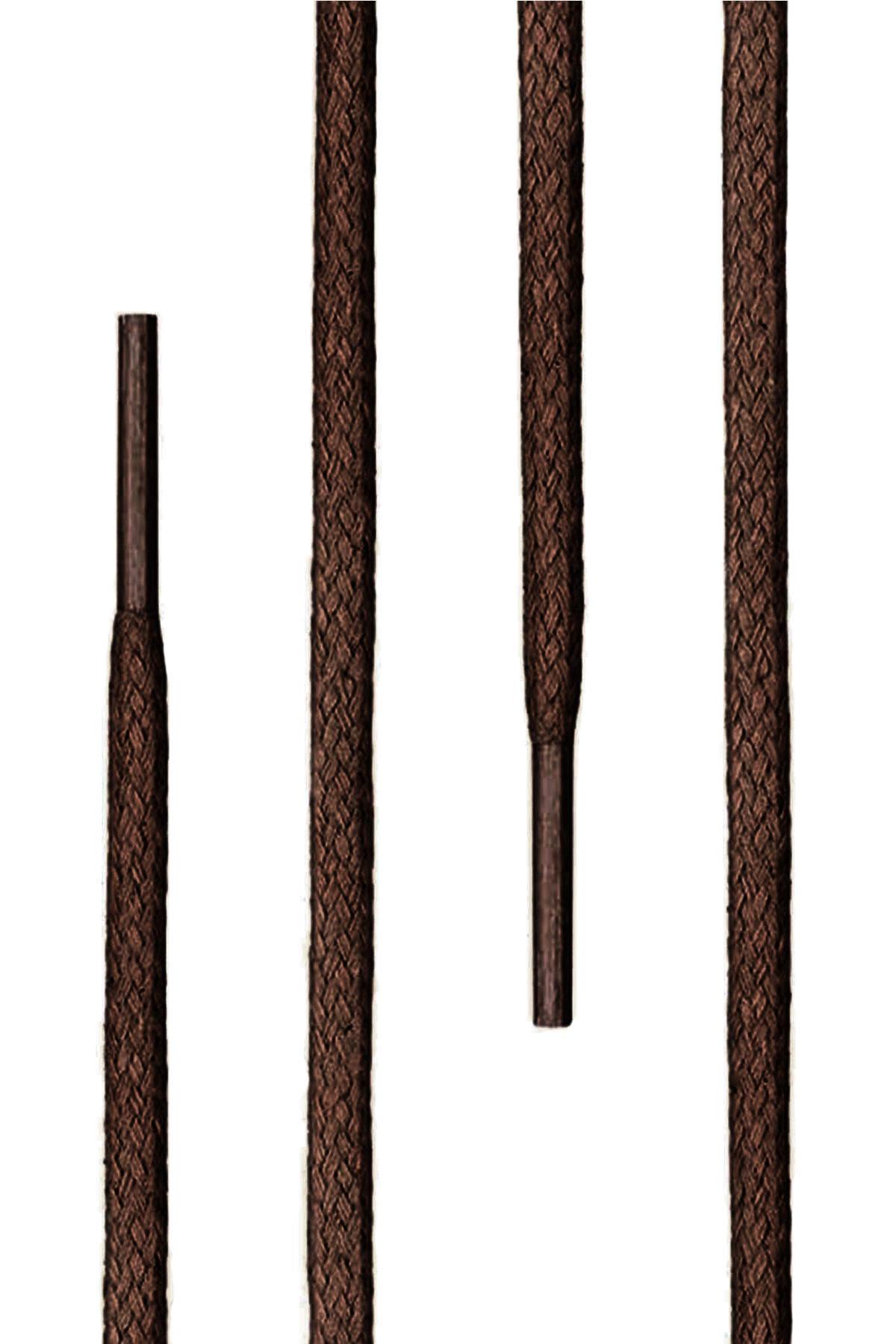 80 Cm 4 MM Kahverengi Yuvarlak 1 Çift Ayakkabı Bağcığı