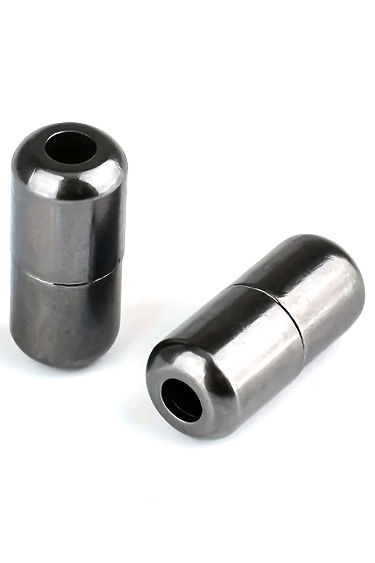 Vidalı Platin Renk 5 Çift Ayakkabı Bağcık Ucu