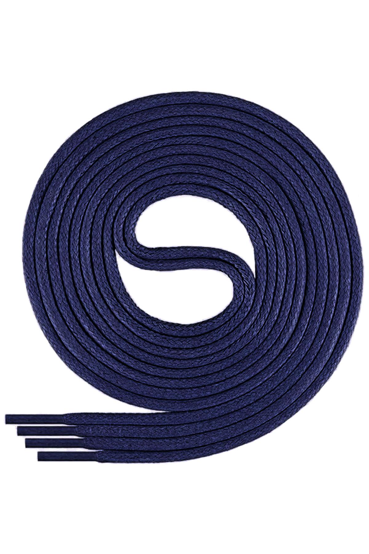 120 Cm 4 MM Lacivert Yuvarlak 1 Çift Ayakkabı Bağcığı