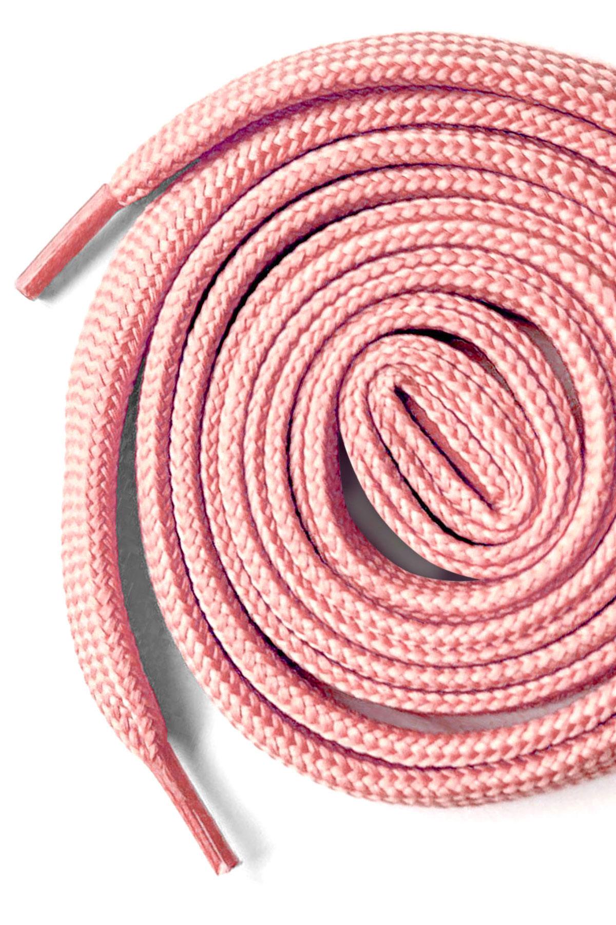 Pembe 1 cm Kalınlığında 1 Çift Yassı Spor Ayakkabı Bağcığı