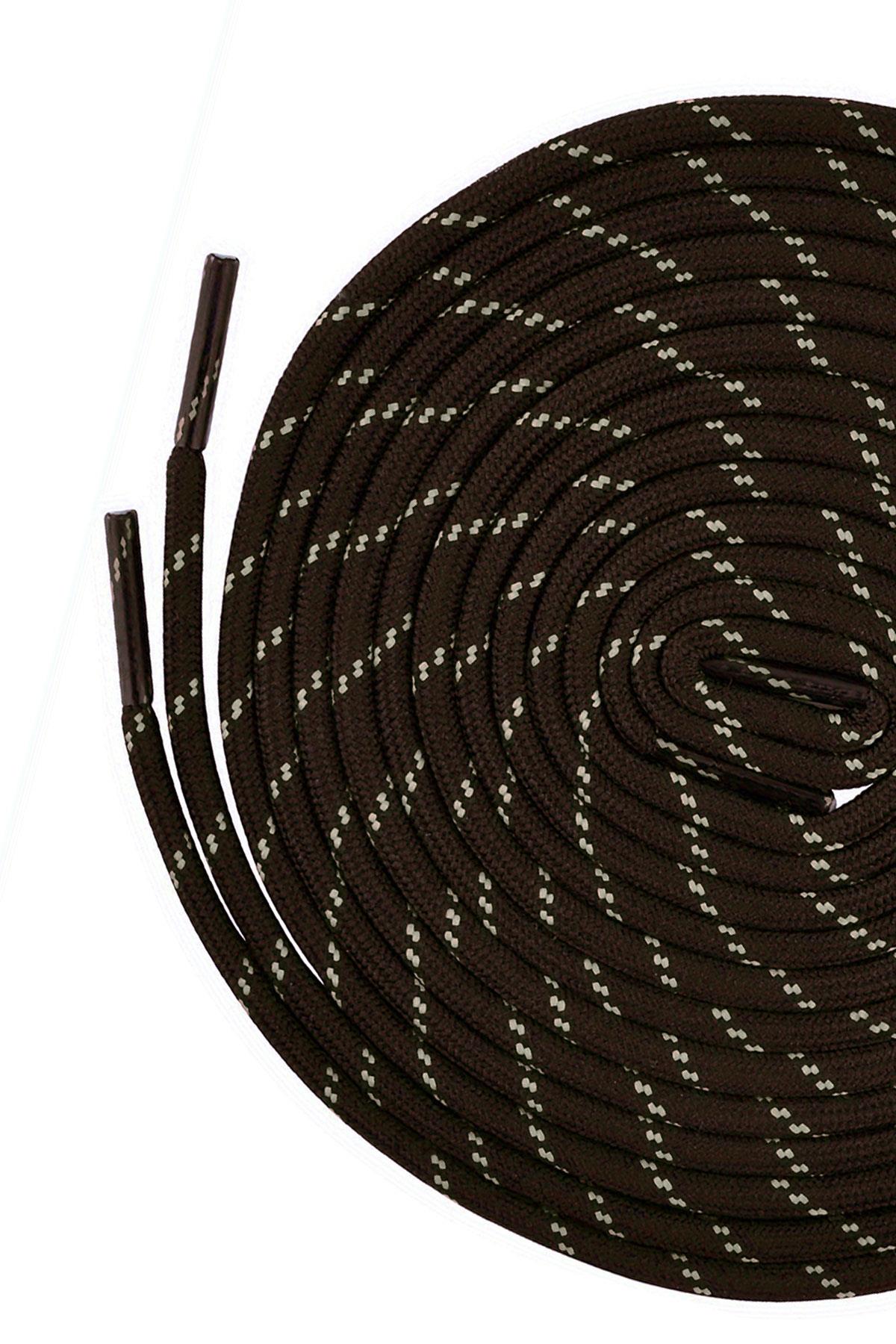 Kahverengi Kırçıllı Yuvarlak Bot Bağcığı