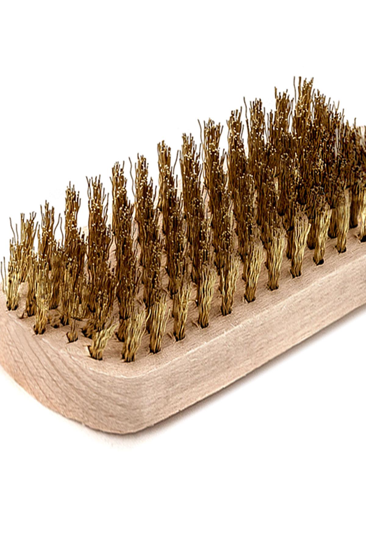Ahşap Saplı Büyük Süet Temizleme Fırçası