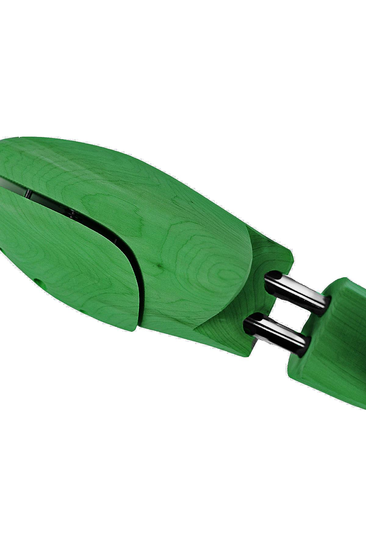 Premium Yeşil Ahşap Ayakkabı Form Kalıbı