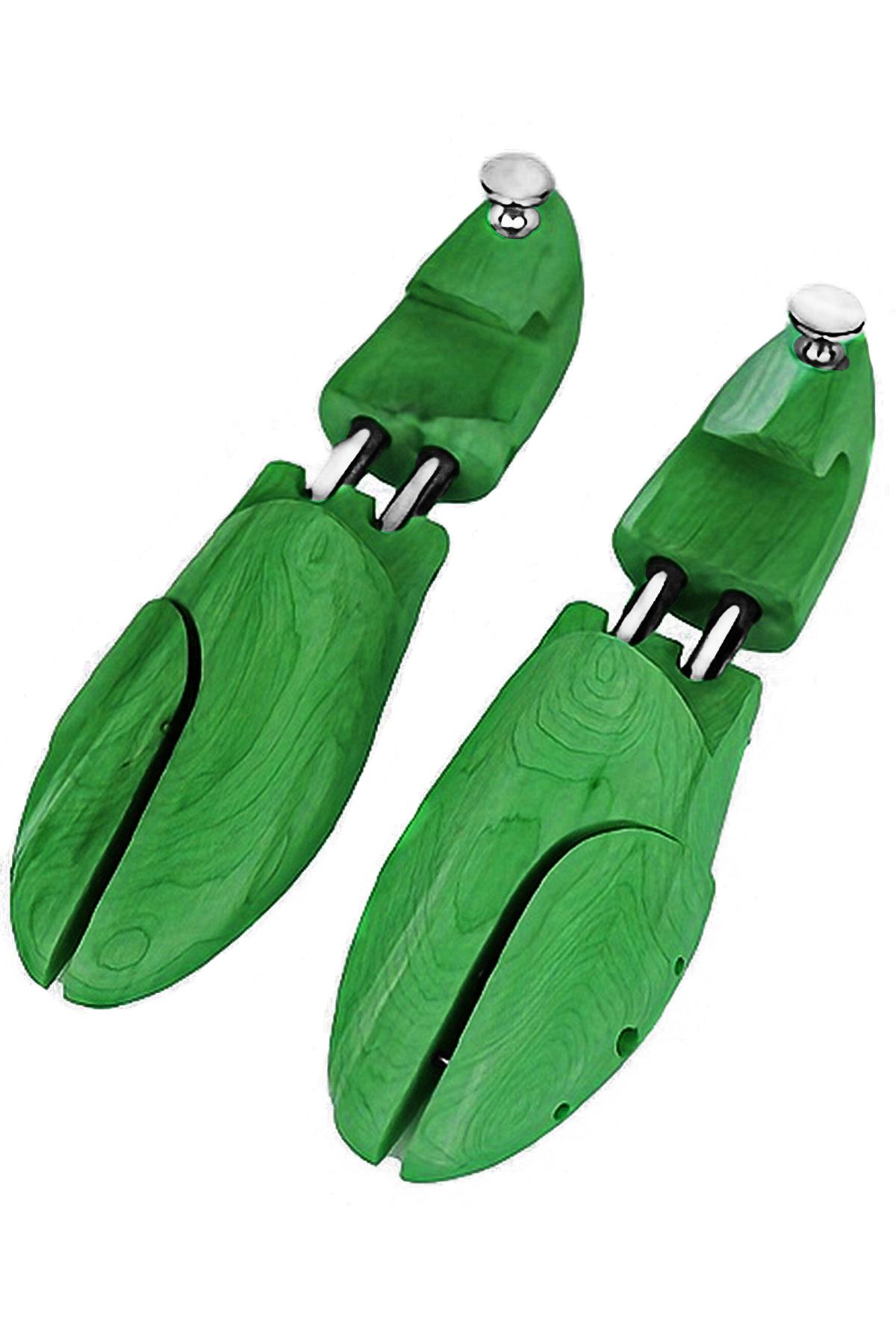 Premium Yeşil Ahşap Ayakkabı Form Kalıbı