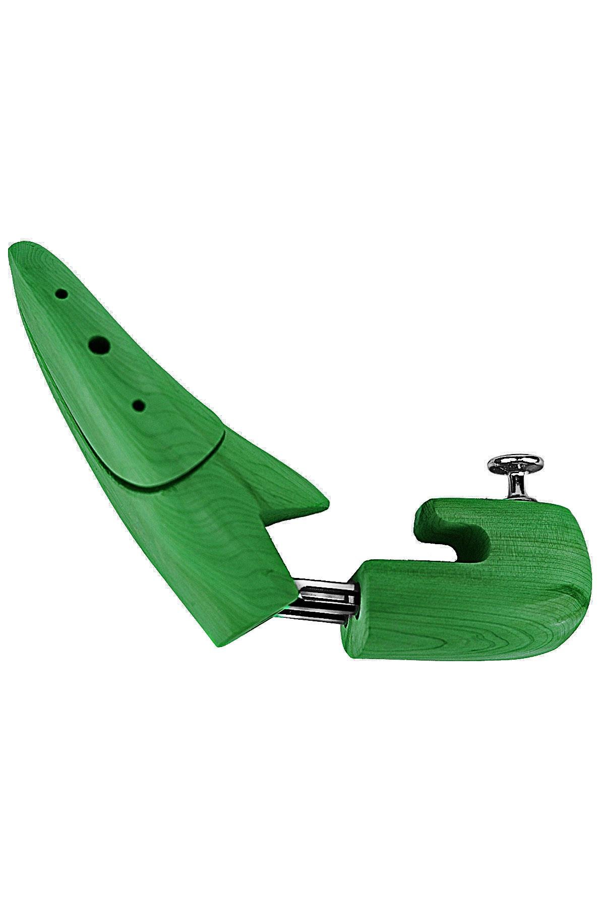 Premium Yeşil Ahşap Ayakkabı Form Kalıbı